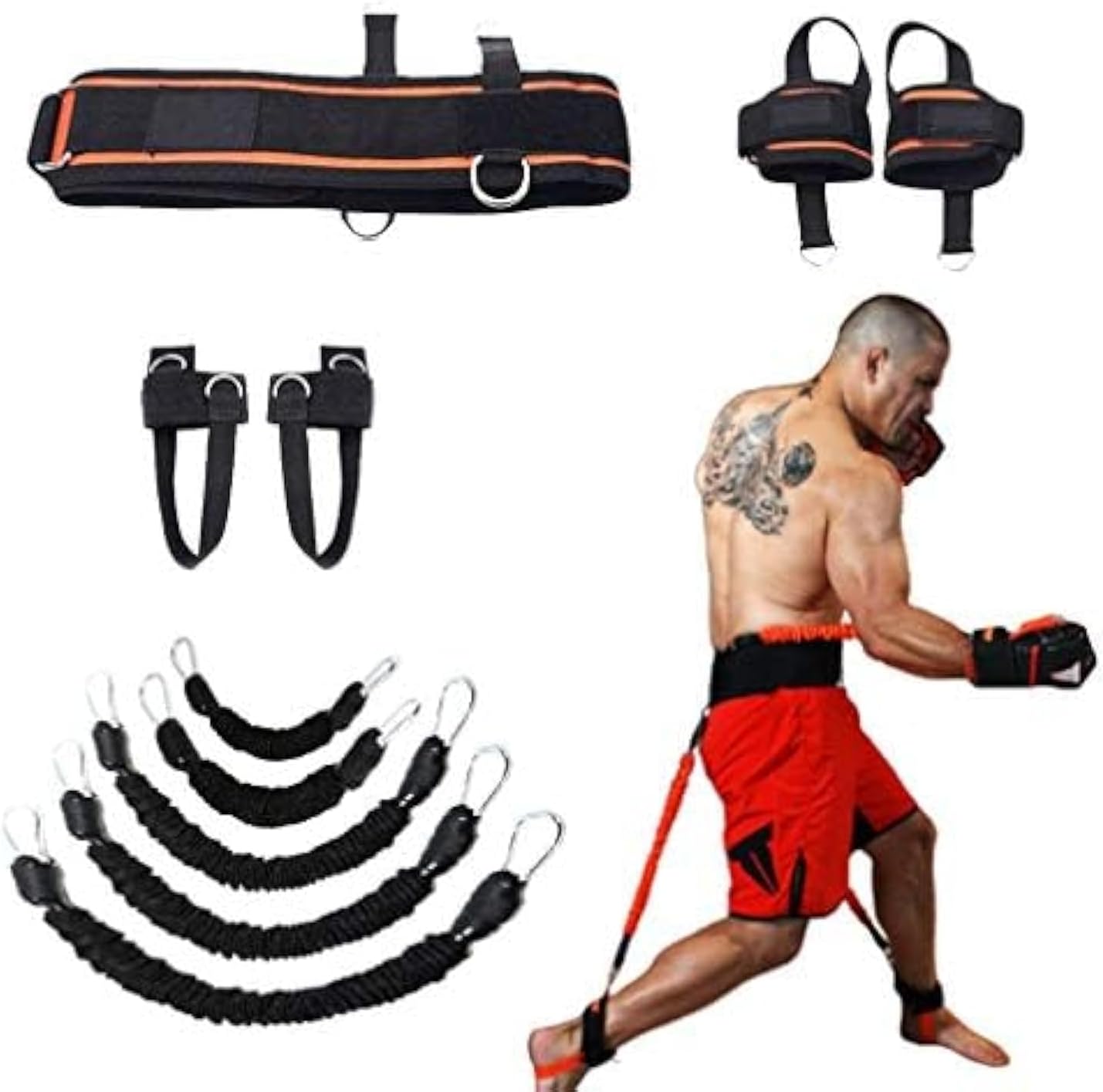 Leg Strength Training Resistance Bands Set