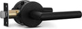 Berlin Modisch Passage Lever Door Handle Iron Black - Reversible Fit