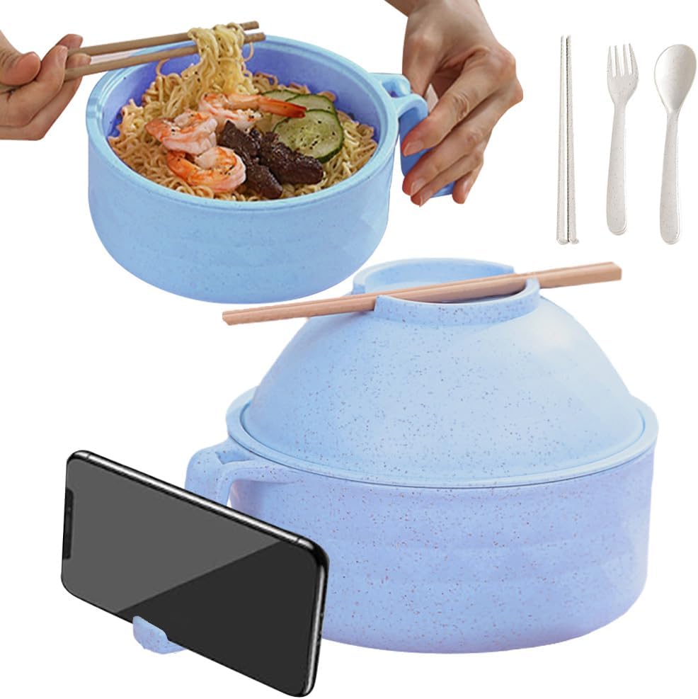 Portable Microwave Ramen Bowl Set - Cook Anywhere!