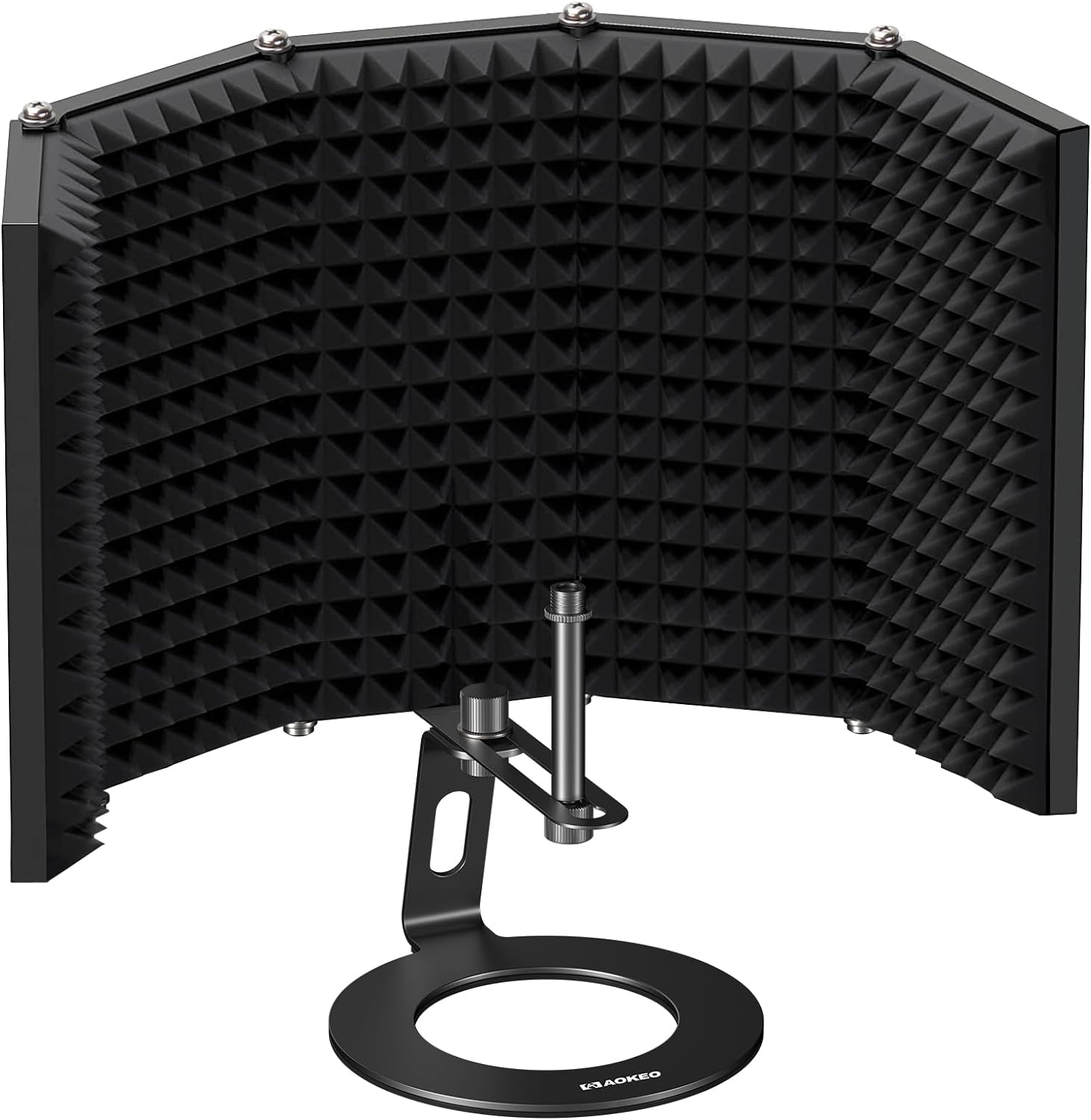 Microphone Isolation Shield for Clearer Vocal Recording