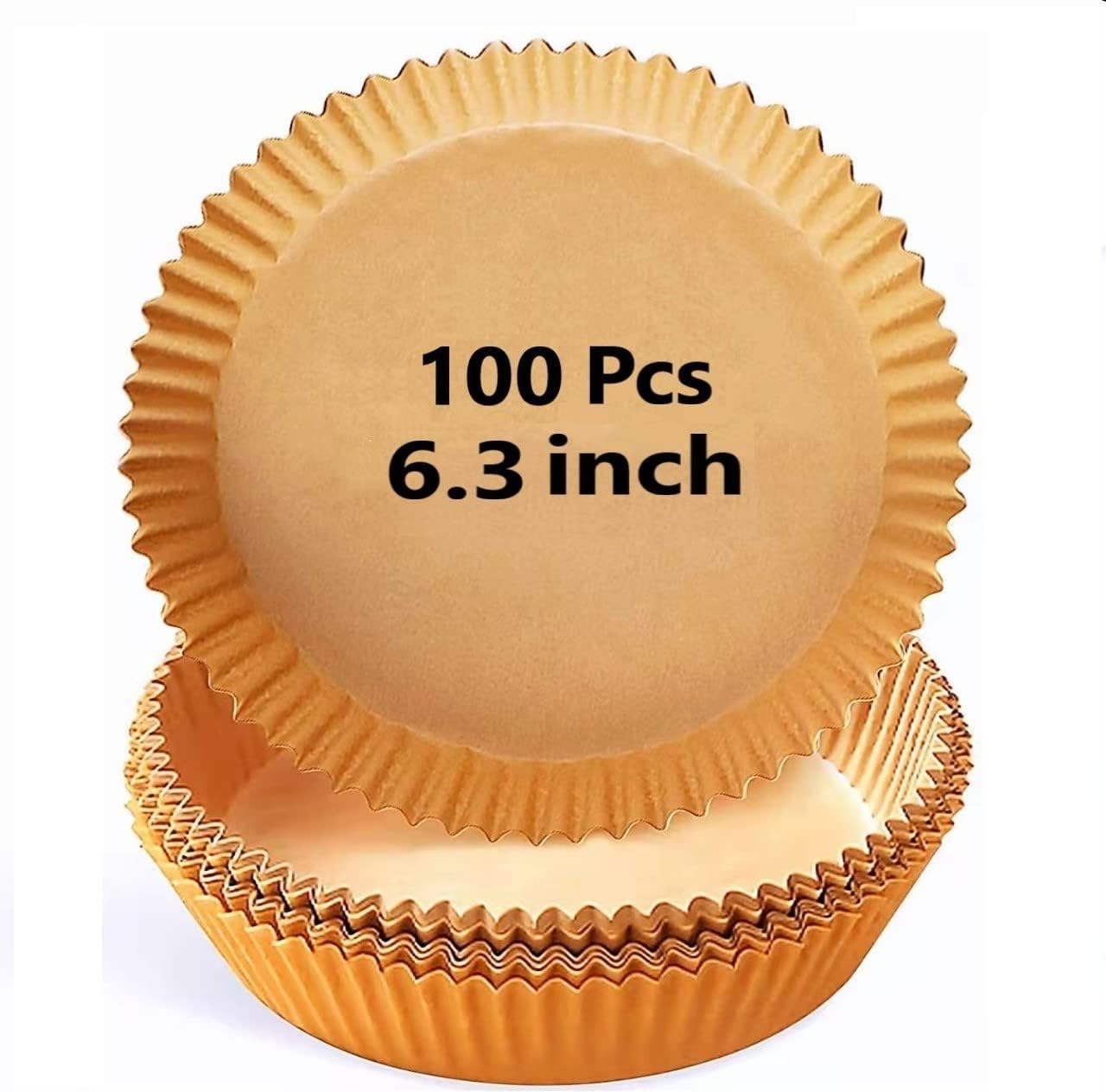 Non-Stick Air Fryer Liners - Oil Proof, 100 Pcs