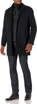 DOCKERS mens Henry Wool Blend Top Coat - Warm, Work-to-Wear Layer
