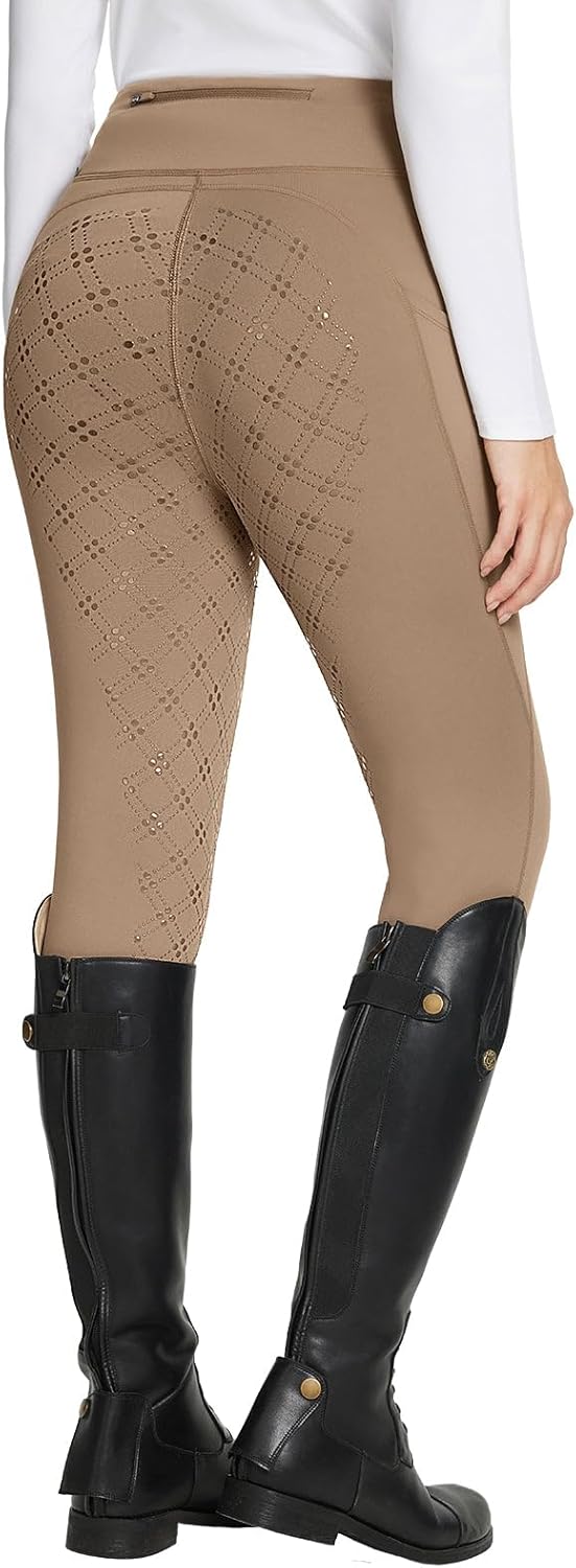 Baleaf Women's Winter Riding Pants Full Seat Breeches for Comfort