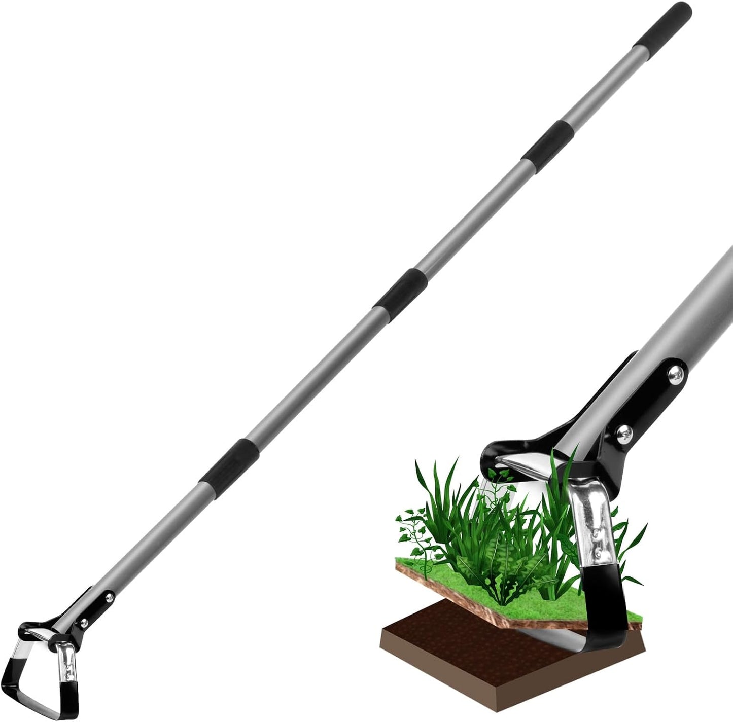 Walensee Adjustable Action Hoe for Weeding and Gardening Tasks