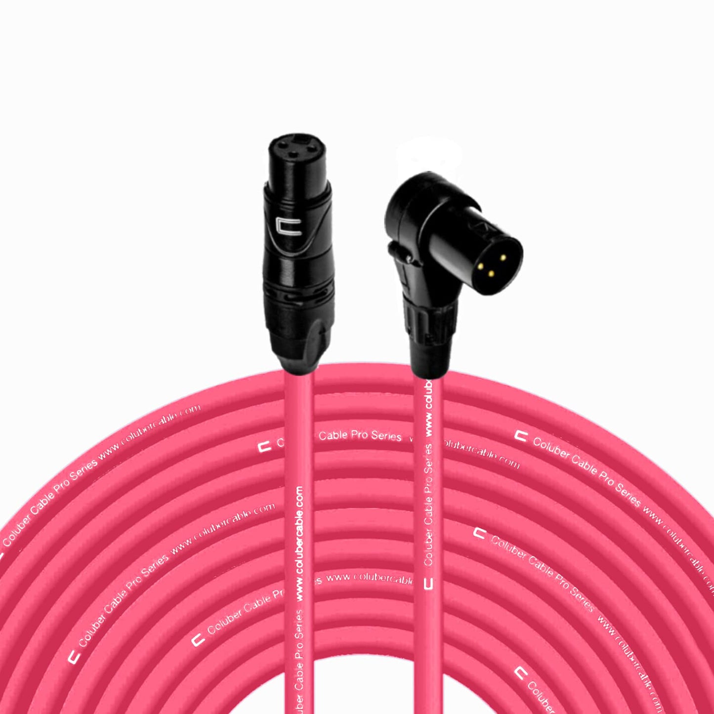 Balanced XLR Cable Female to Right Angle XLR Male - 100 Feet