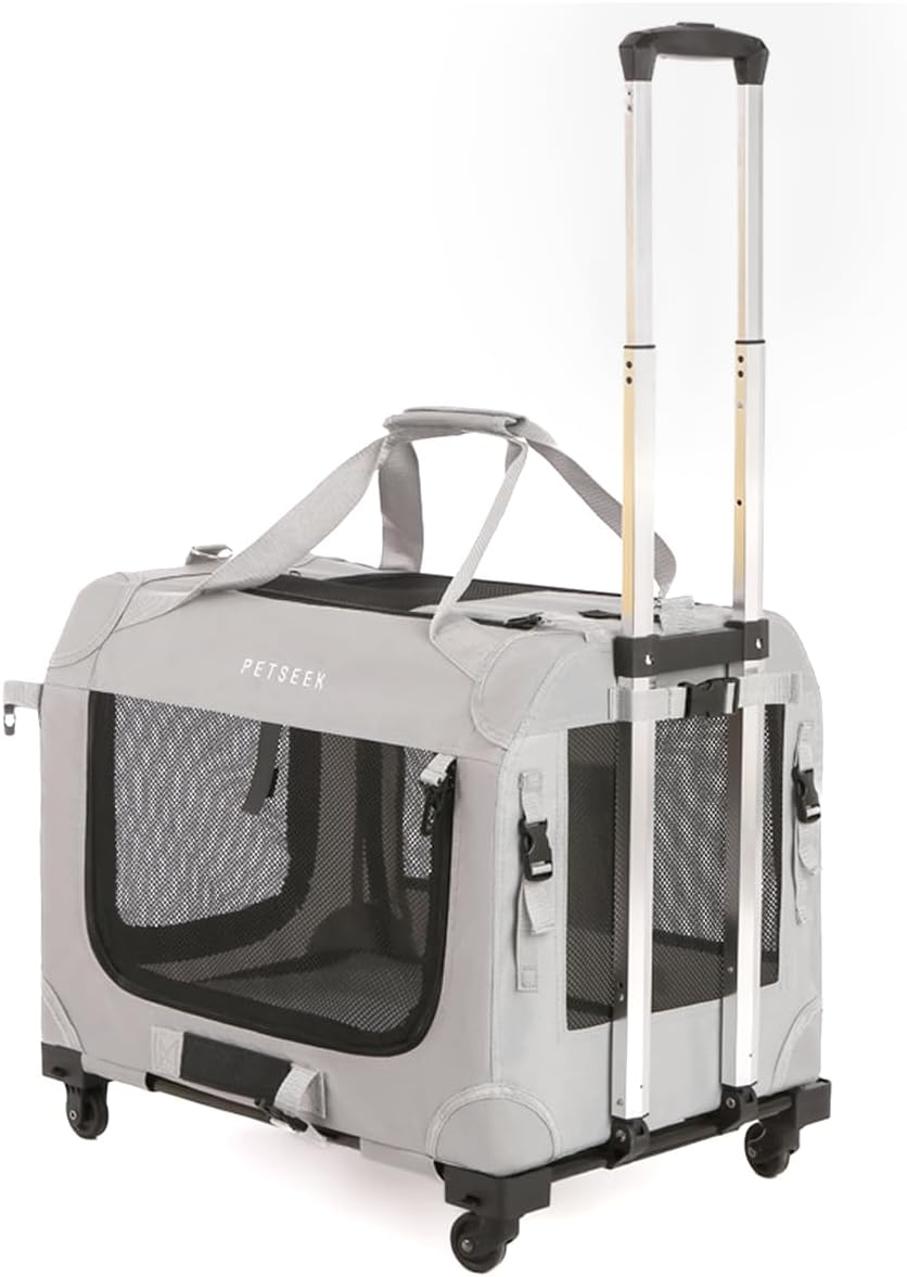 Extra Large Cat Carrier with Wheels for Comfortable Travel