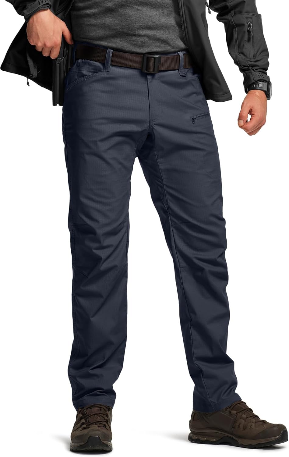 CQR Men's Flex Stretch Tactical Pants for Outdoor Activities