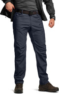 CQR Men's Flex Stretch Tactical Pants - Rugged EDC Cargo Pants