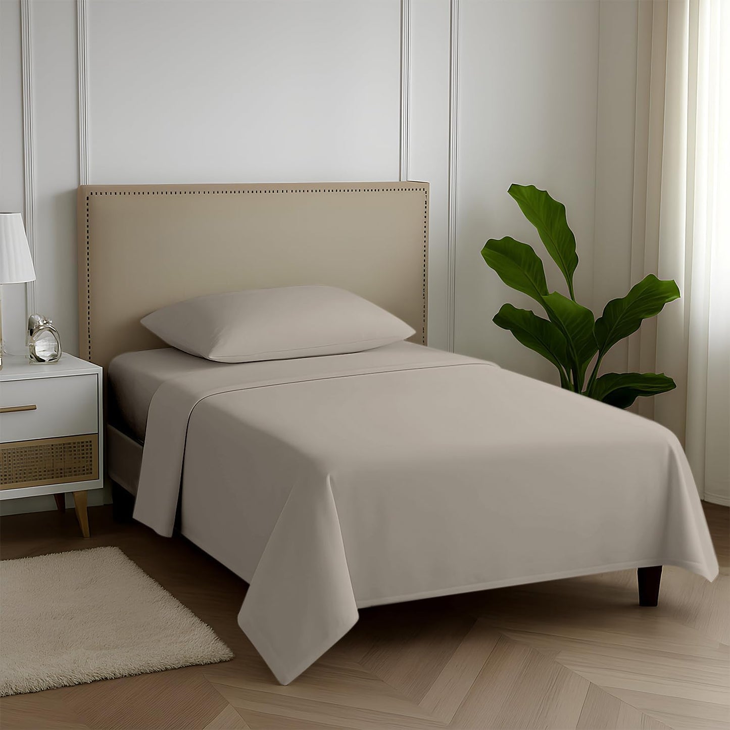 Luxurious 100% Egyptian Cotton Twin XL Sheets Set for Comfort