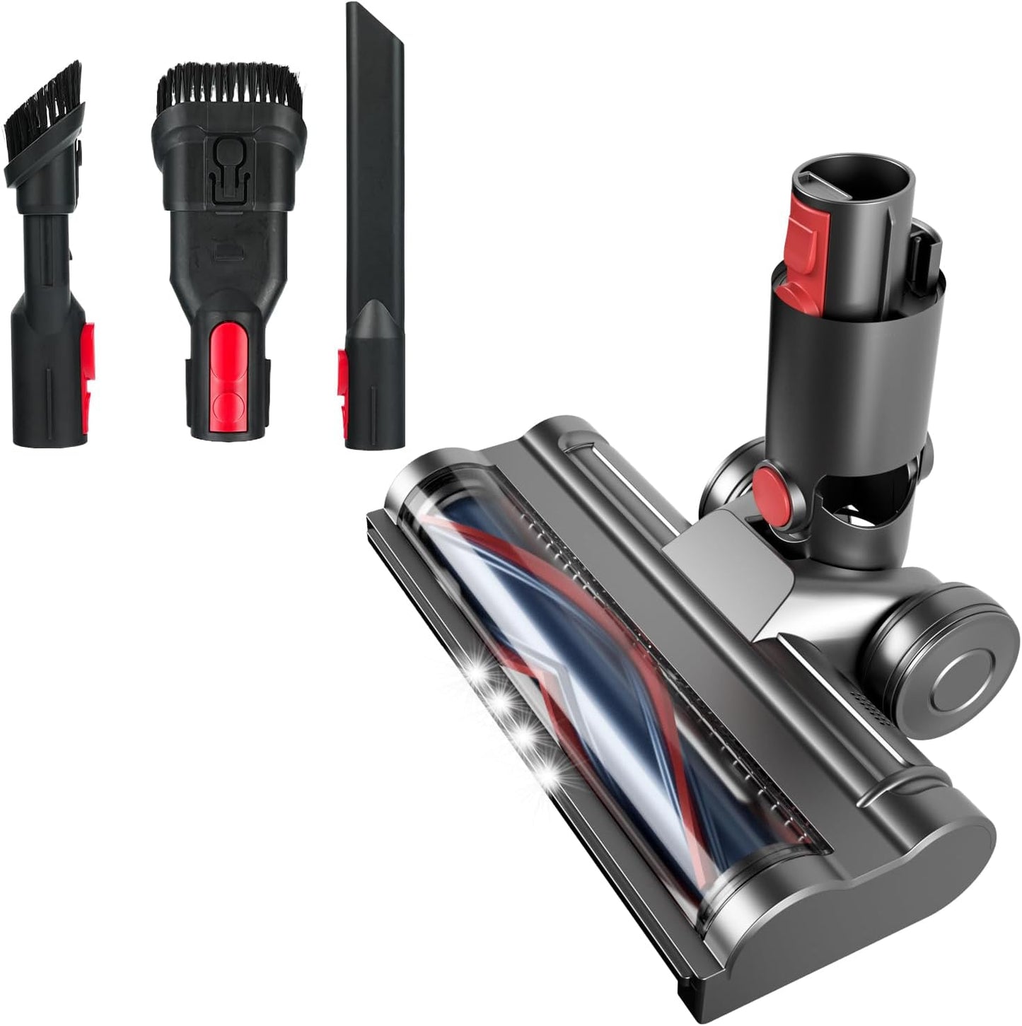 Dyson Vacuum Attachments: 3-in-1 Compact Swapper with LED Turbo Roller