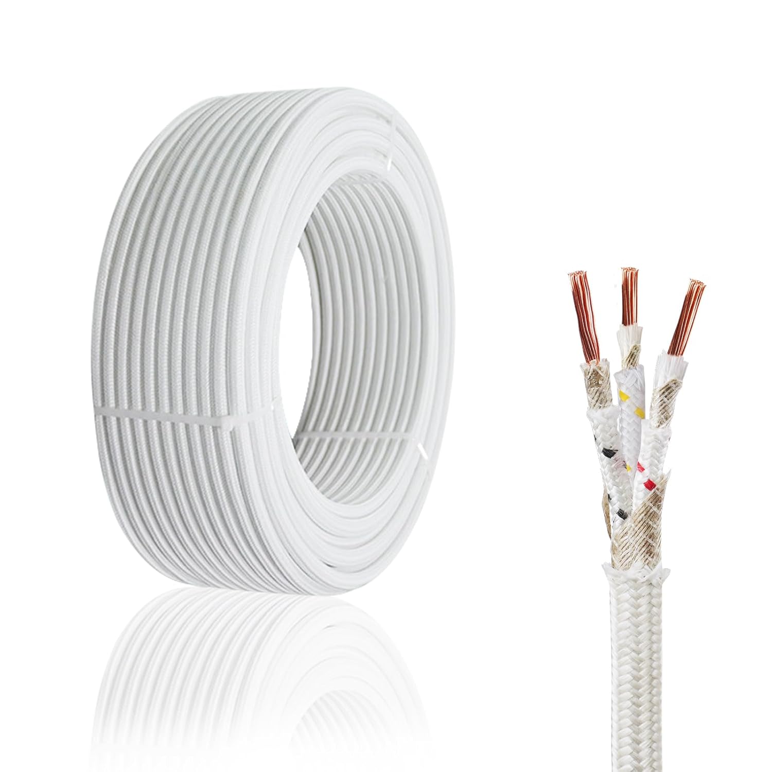 13 Gauge High Temperature Wire 25Ft for Lamps and Heaters
