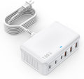 USB C Fast Charger 100W GaN 6-Port Charging Station - Compact Power