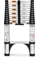 Telescoping Ladder 12.5 FT Extension Ladder - Compact, Stable Access