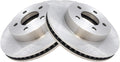TRQ Front Brake Rotors Set Vented for 2002-2007 Jeep Liberty