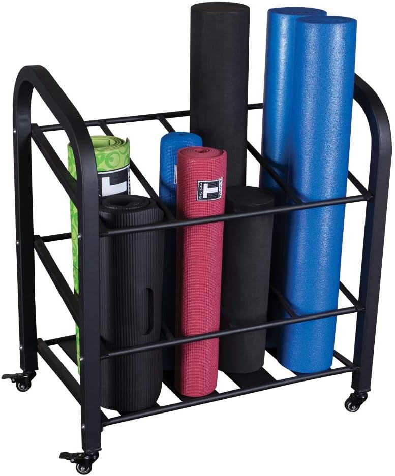 Body-Solid Roller & Mat Rack: Organize with Ease!