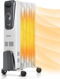 COSTWAY 1500W Oil Heater with Safety Features