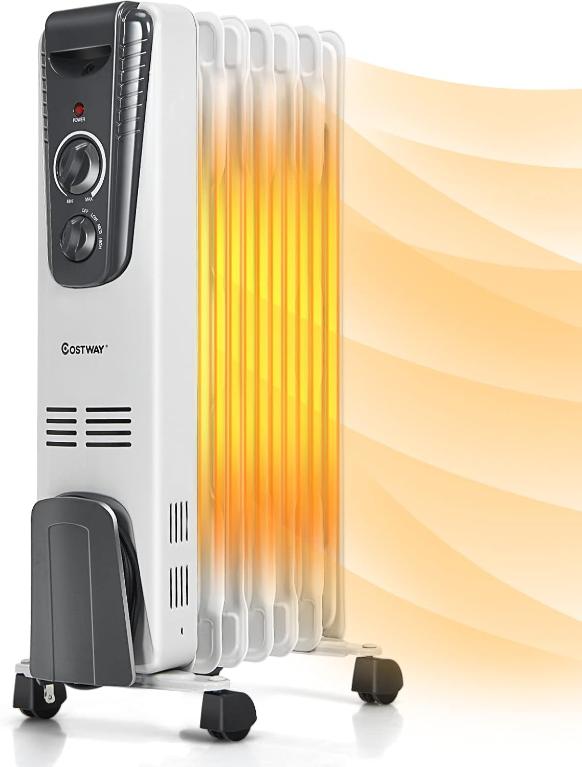 COSTWAY 1500W Oil Heater with Safety Features