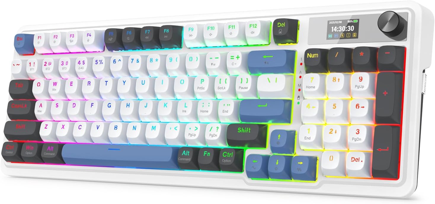 Redragon K719 Wireless Gasket Gaming Keyboard with Hype Screen