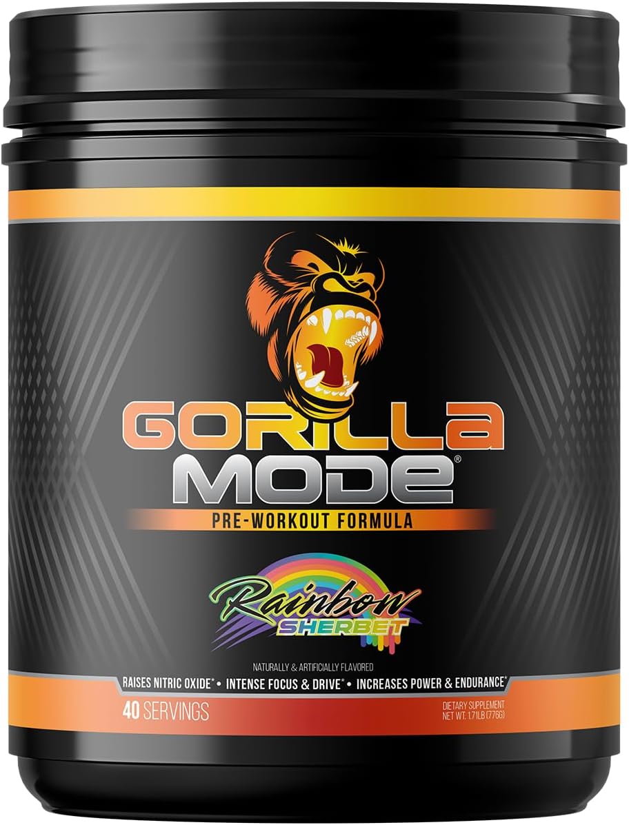 Gorilla Mode Pre Workout for Massive Pumps and Laser Focus