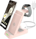3 in 1 Wireless Charging Station for Google Pixel Phones - Compact
