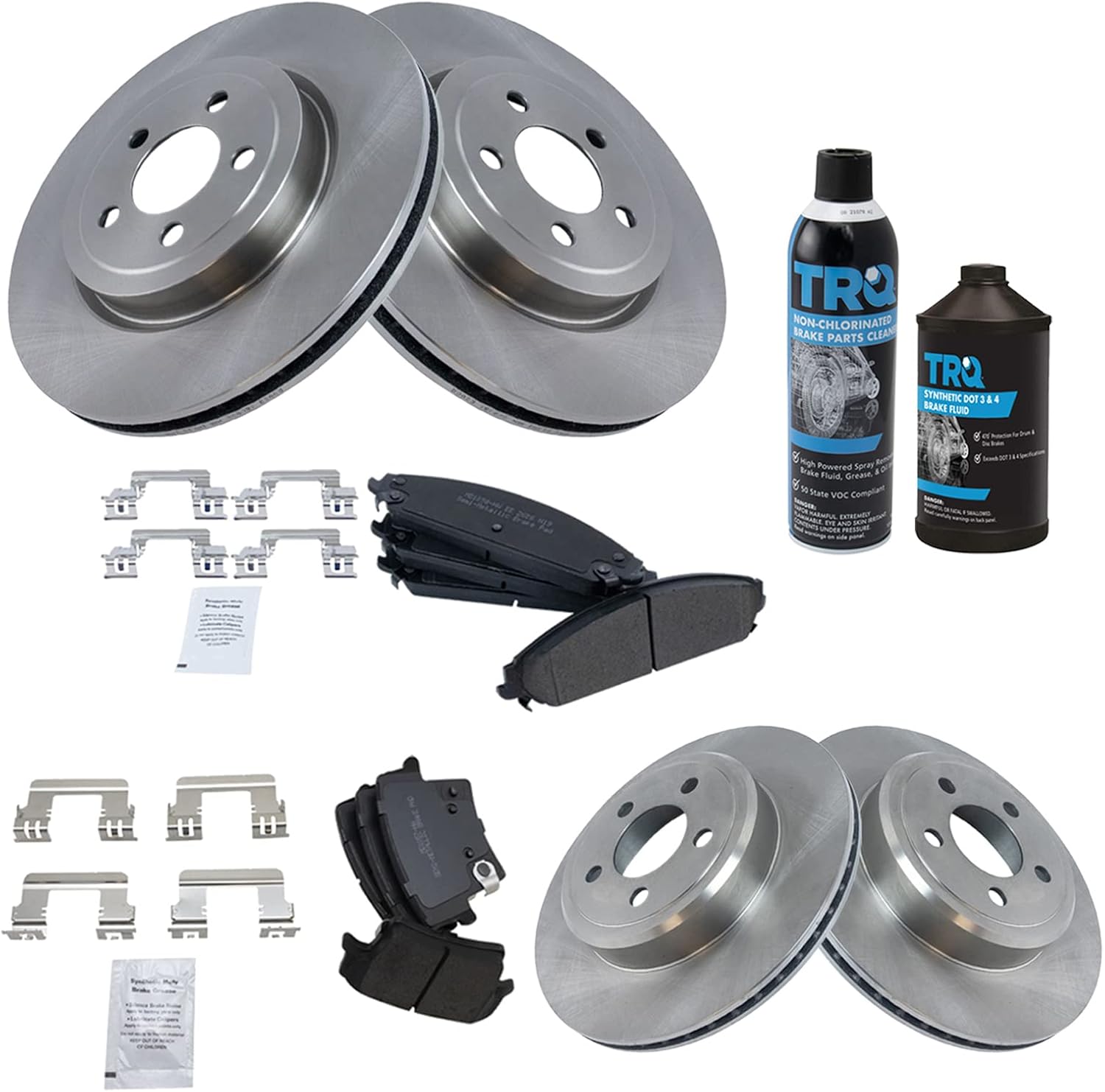 TRQ Brake Pad & Rotor Kit for Chrysler 300 and Dodge Charger