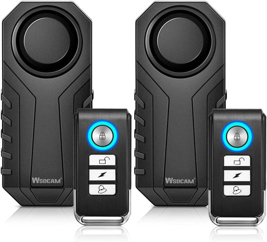 WSDCAM Bike Alarm with Remote 113dB Wireless Security System