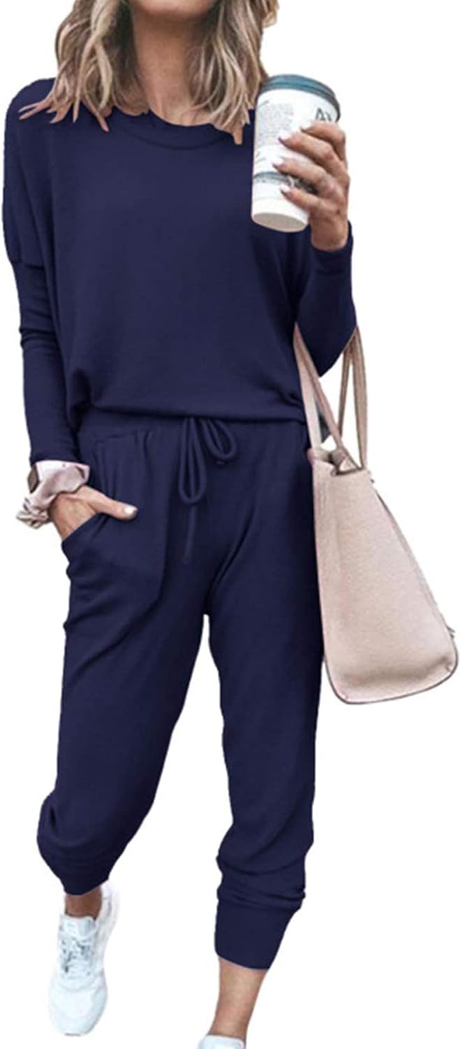 PRETTYGARDEN Women Fall 2 Piece Lounge Outfit for Comfort