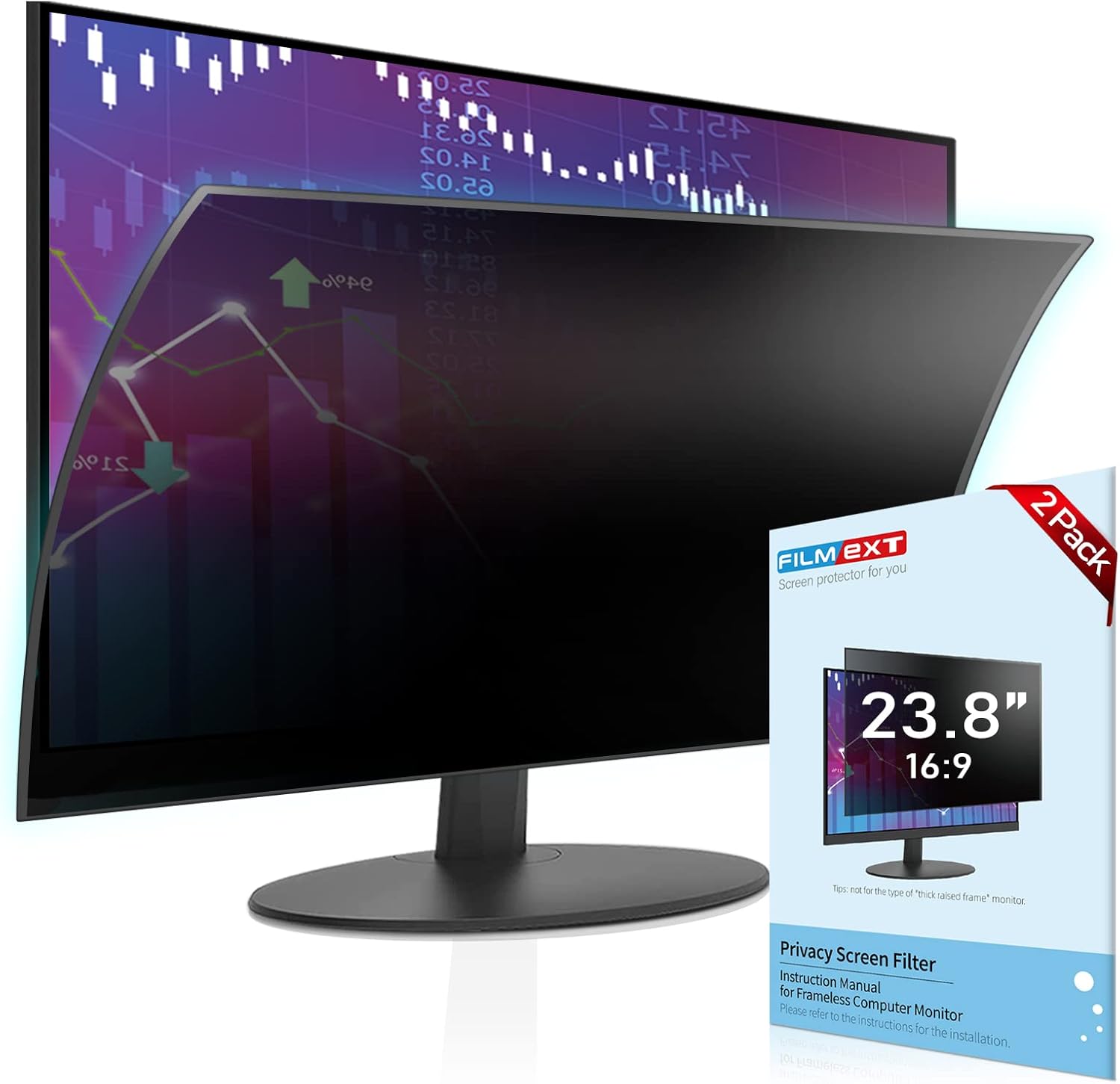 FILMEXT 2 Pack 23.8 inch Computer Privacy Screen Filter Review
