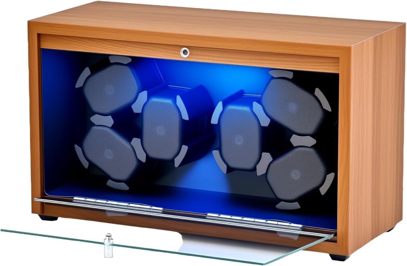 Tayola Watch Winder: Gentle Rotation, LED Backlight