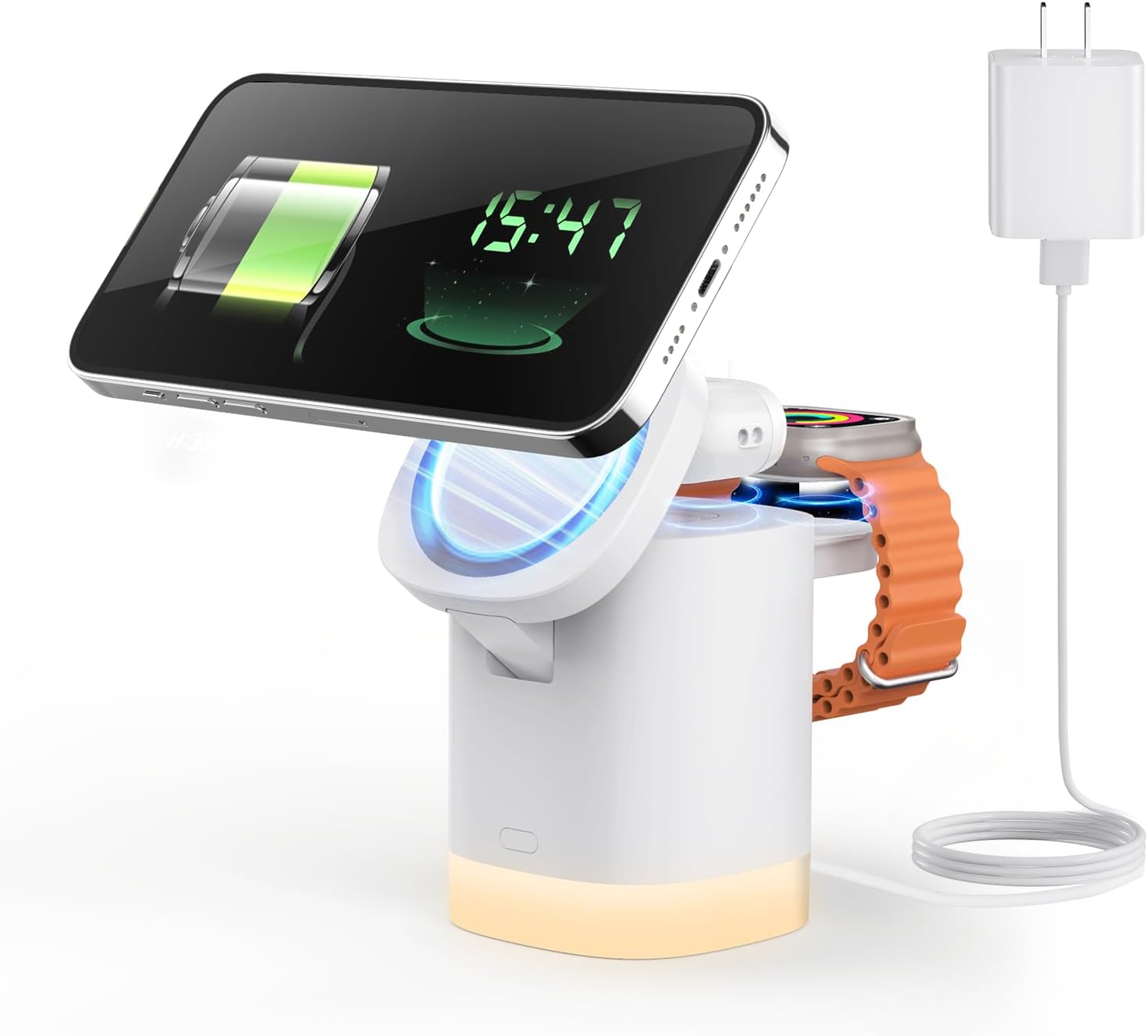JoyGeek Foldable Mag-Safe Charger - 3-in-1 Wireless Charging