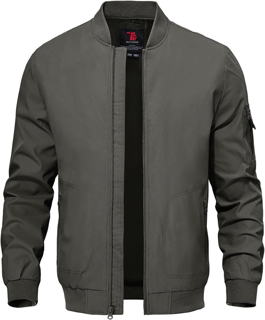 TBMPOY Men's Lightweight Bomber Jacket for Stylish Fall Wear