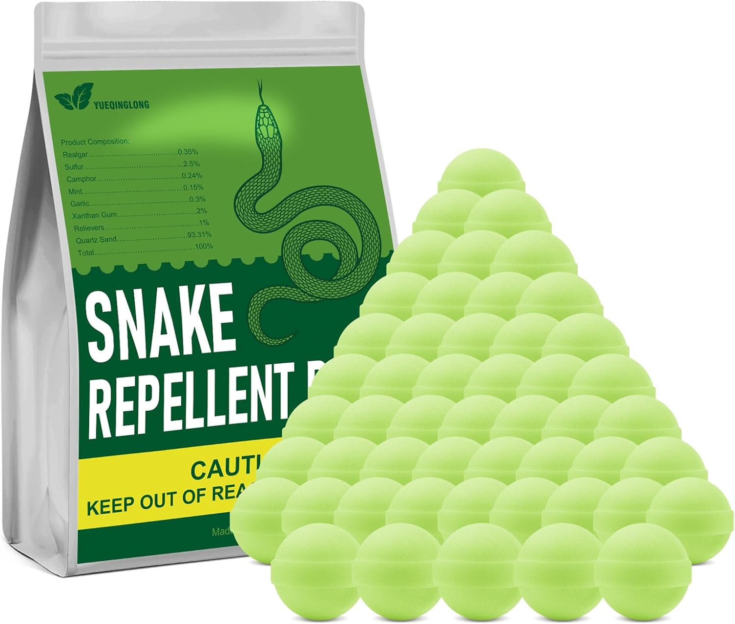 Powerful Snake Be Gone Balls for Lawn and Garden Protection