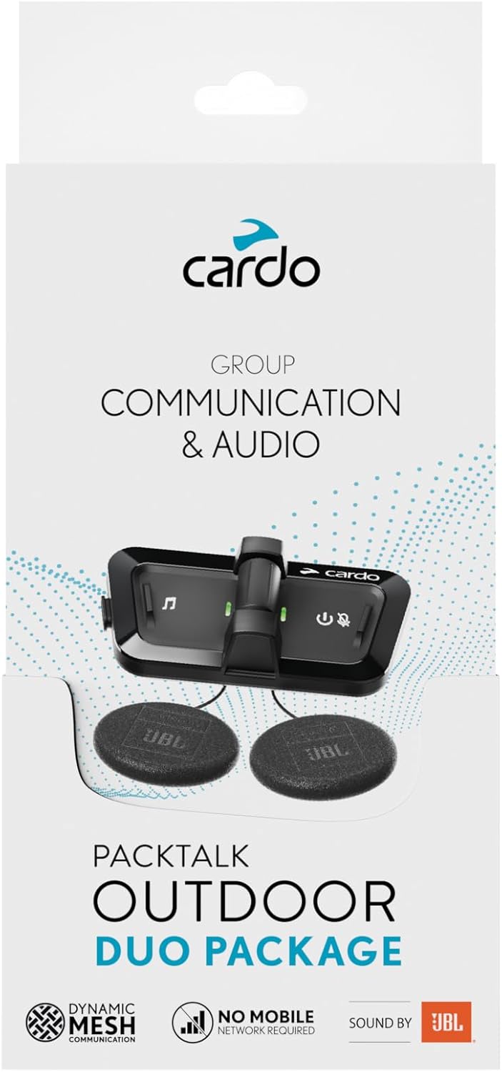 Cardo Packtalk Outdoor Helmet Communication System for Skiing