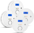 2 in 1 Smoke and Carbon Monoxide Detector Combo - 4 Pack