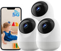 Indoor Security Camera 3 Pack - Dual Band WiFi Auto Tracking