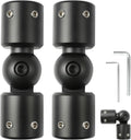 Heavy Duty Window Curtain Rod Corner Connector - Hinged Elbow for Bay
