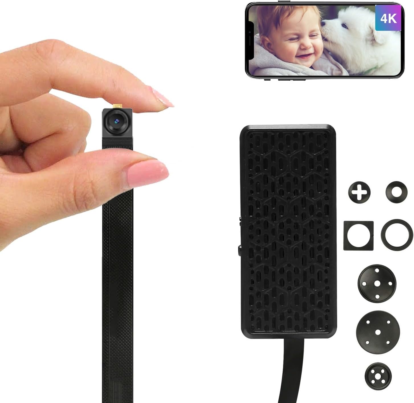 WIWACAM MW5L Small Hidden WiFi Camera for Home Security