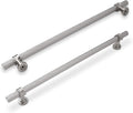 Brushed Satin Nickel Cabinet Pulls Set of 6 - 12-5/8 Inch Length