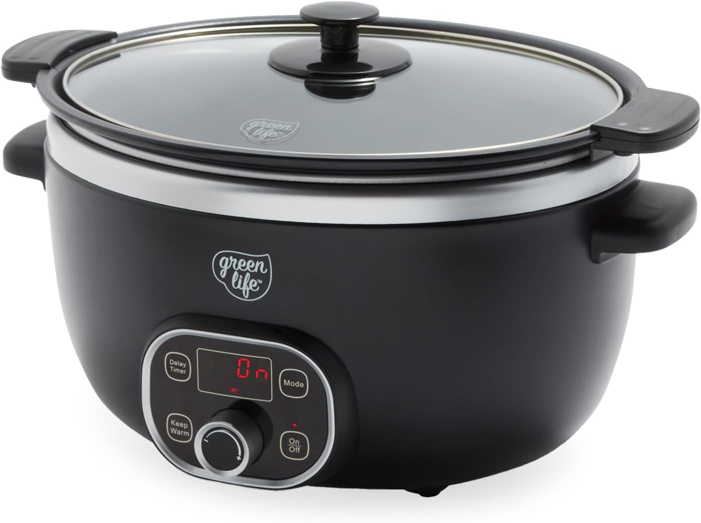 GreenLife 6QT Slow Cooker with Non-Toxic Ceramic Nonstick Bowl
