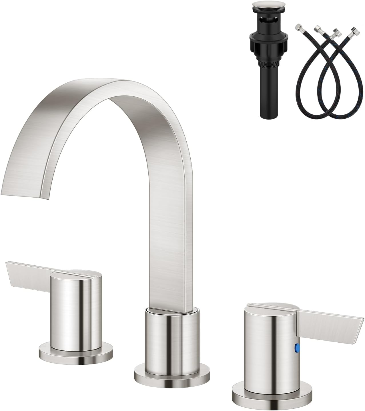 Aolemi 8 Inch Widespread Waterfall Bathroom Sink Faucet Review
