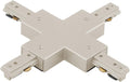 WAC Lighting H Track X Connector Brushed Nickel - Versatile Joiner