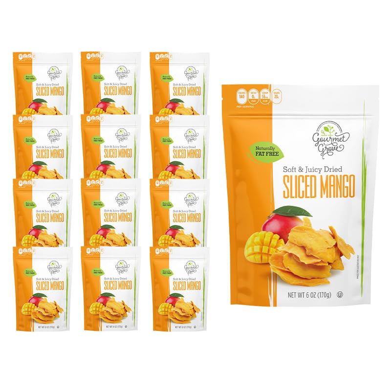 Gourmet Dried Mango Slices - Soft, Juicy, and Delicious Snack