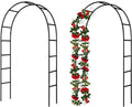 7.9 Ft H x 4.6 Ft W Metal Pergola Arbor for Climbing Plants