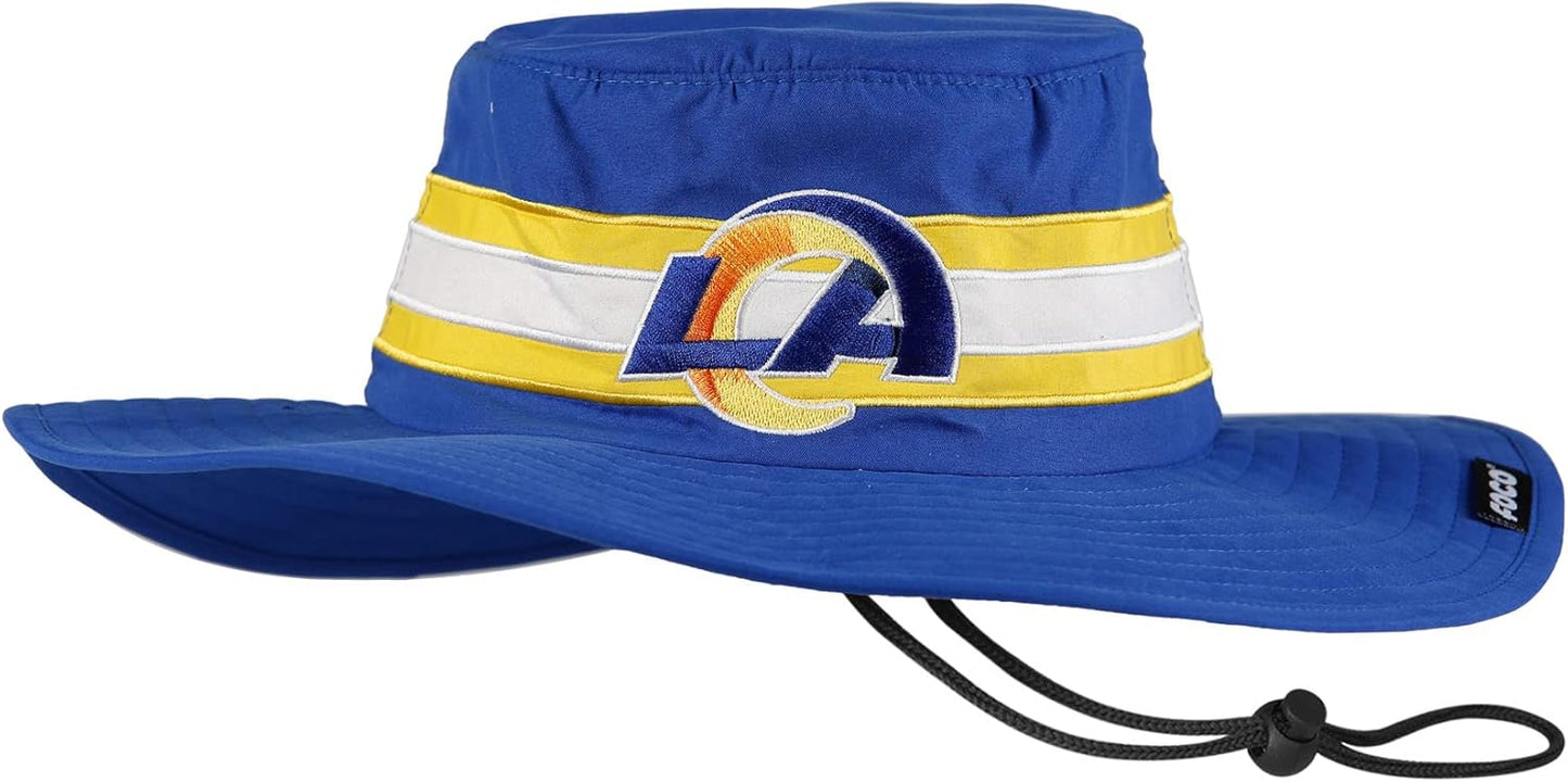 FOCO Men's NFL Team Logo Sport Outdoor Sun Bucket Boonie Hat