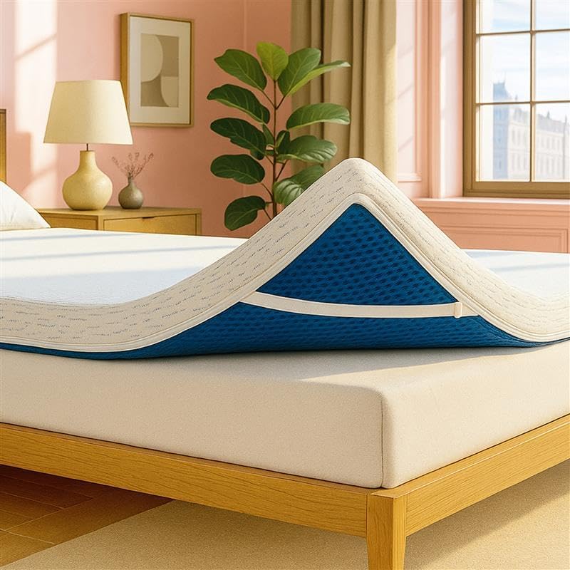ViscoSoft 2 Inch Memory Foam Mattress Topper Twin XL for Comfort