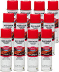 Construction Marking Paint 12-Pack - Durable Safety Red for Outdoors