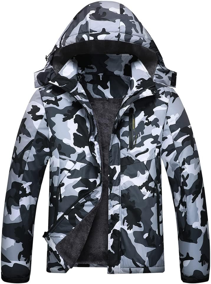 Men's Waterproof Snow Jacket; Stay Warm in Jingangjin