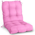 EAGLE PEAK Tufted Outdoor/Indoor Chair Cushions in Pink