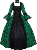 Women's Victorian Rococo Dress Inspiration Maiden Costume - Includes