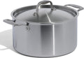 Stainless Steel 8 Quart Stock Pot - Even Heat, Induction Ready